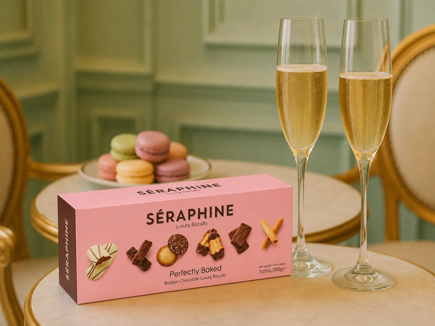Caja SÉRAPHINE Luxury Assortment con dos copas de cava