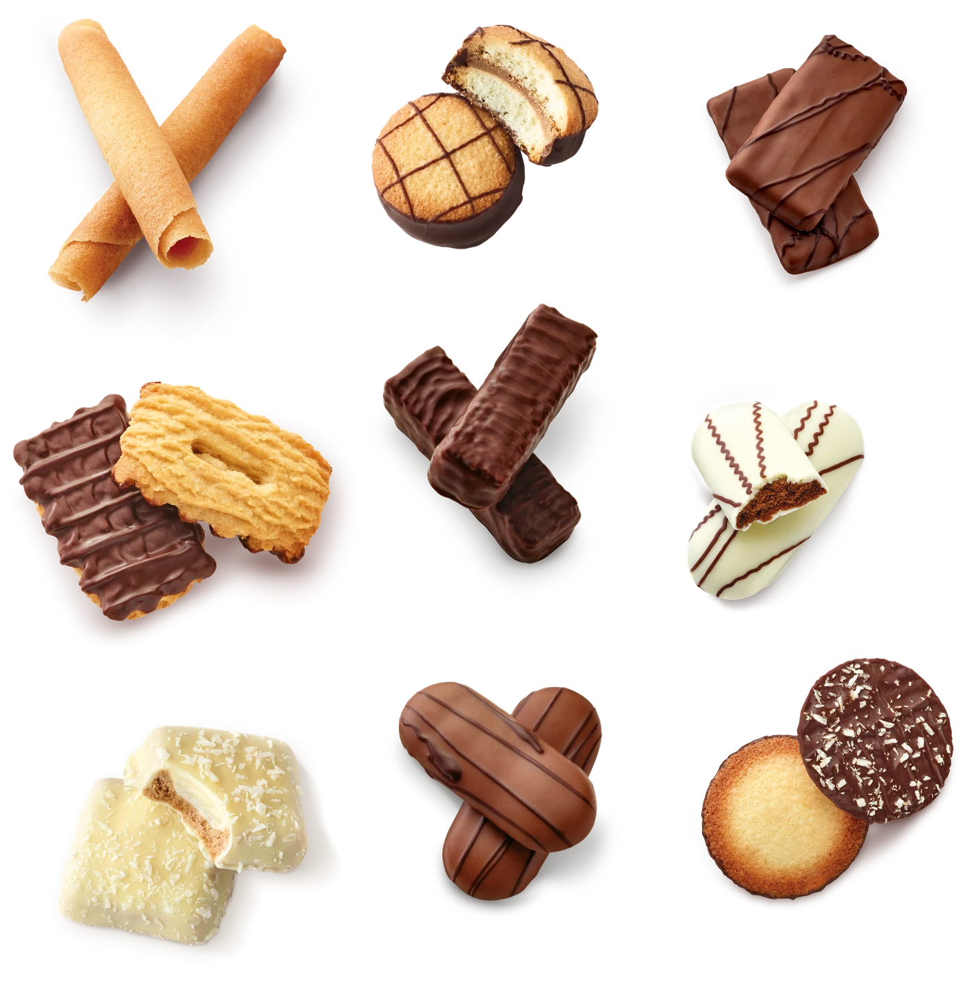 Las variedades de galletas de chocolate y mantequilla de SÉRAPHINE